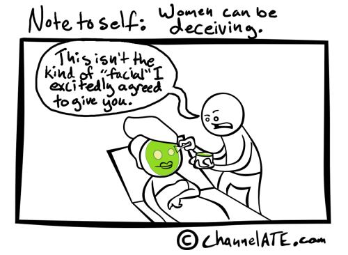 channelATE by Ryan Hudson : Updated M-W-F - Women can be deceiving. channelATE by Ryan Hudson : Updated M-W-F - Women can be deceiving.