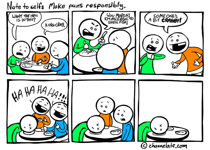 Channelate Shellfish and Puns.