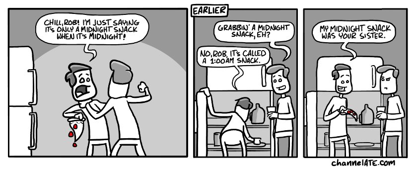 Midnight snack. Midnight snack.