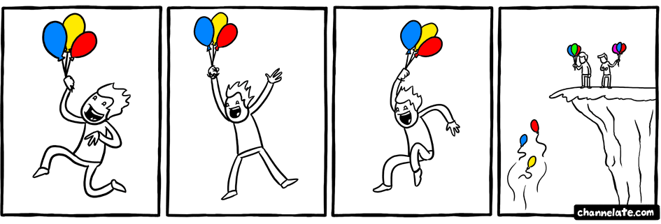 Balloons. Balloons.