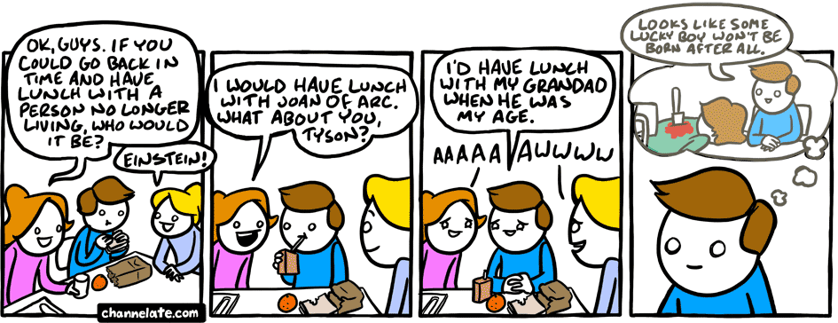 Lunch with anyone.