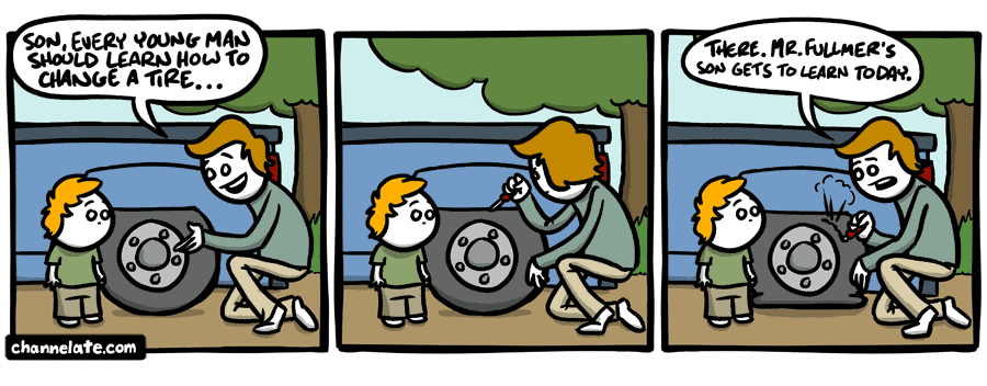 Tire changin’.