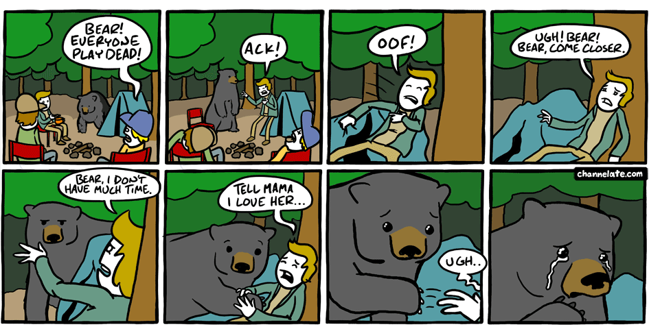 Bear in camp.