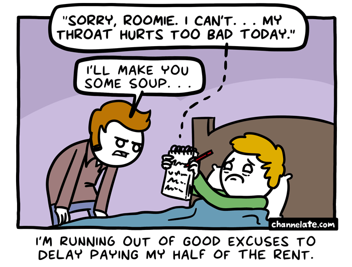 Sorry, Roomie.