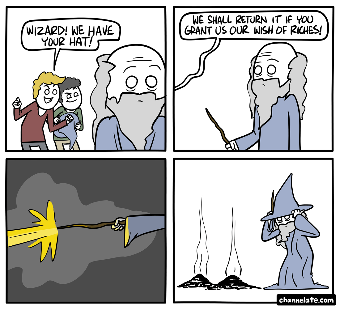 Wizard hat.